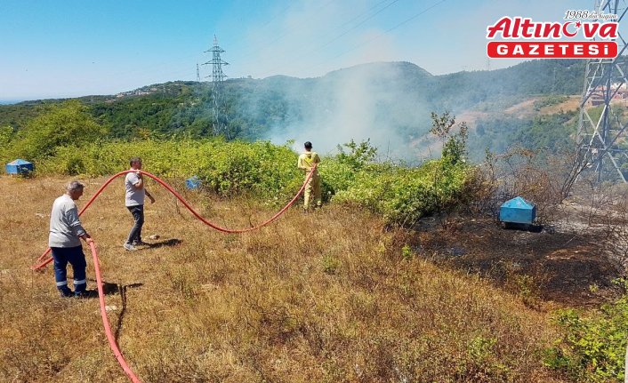 Zonguldak'ta çalılık yangını ormana sıçramadan kontrol altına alındı