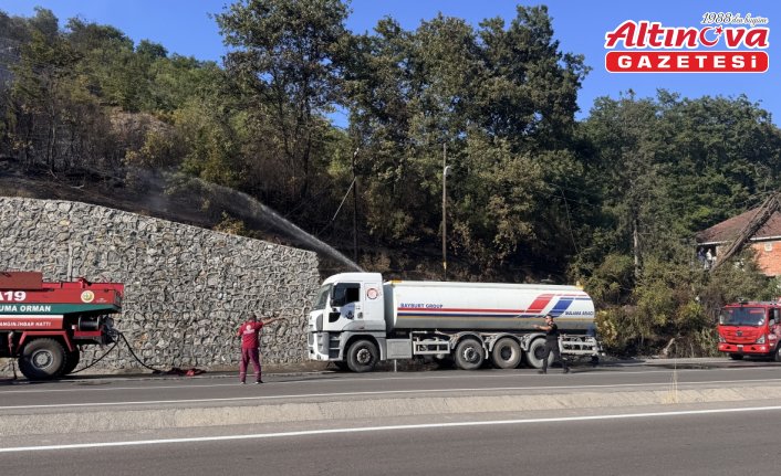 Zonguldak'ta çıkan örtü yangını kontrol altına alındı