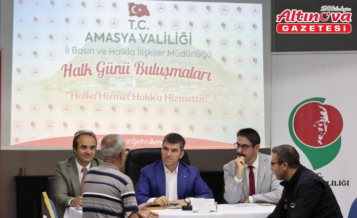 Amasya Valisi Önder Bakan, Halk Günü Toplantısı'nda vatandaşları dinledi