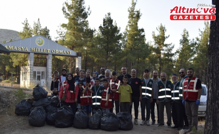 Amasya’da orman temizliği yapıldı