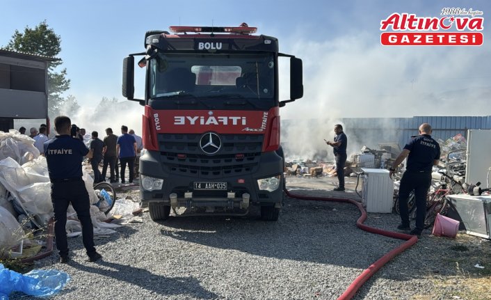 Bolu'da hurdalıkta çıkan yangın söndürüldü