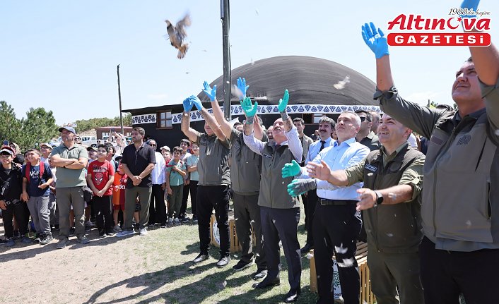 Çorum'da 300 keklik doğaya bırakıldı