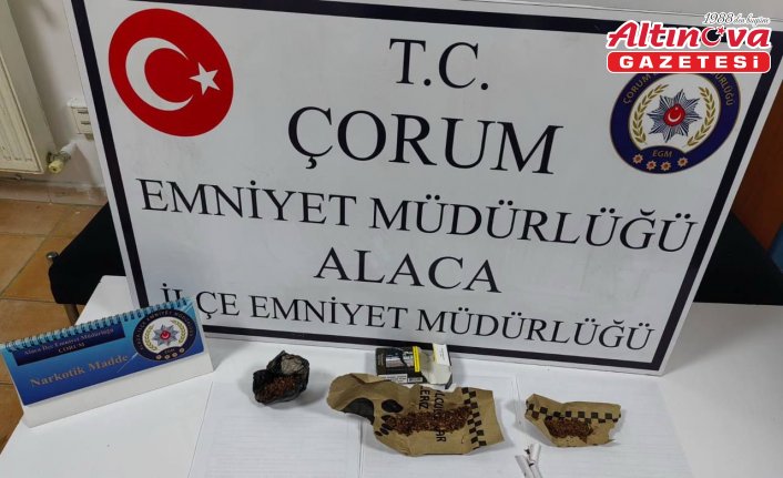 Çorum'da uyuşturucu ticareti yaptığı iddia edilen şüpheli tutuklandı