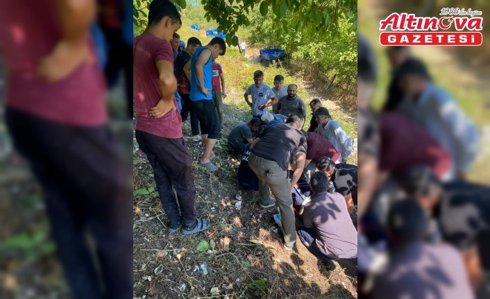 Düzce'de devrilen tarım aracındaki 4 kişi yaralandı