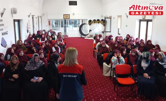 Düzce'de Kur'an kursu öğrencilerine suyun bilinçli kullanımı anlatıldı