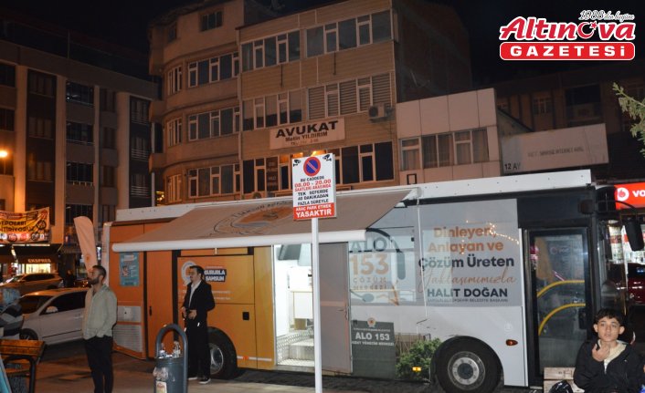 Havza'da açık hava sinema gecesi düzenlendi