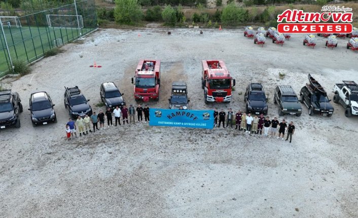 KAMPOFF off-road kulübü üyeleri orman yangını gönüllüsü oldu