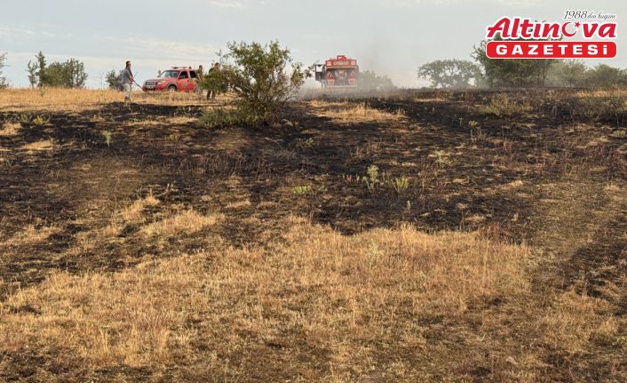 Karabük'te çıkan anız yangını söndürüldü