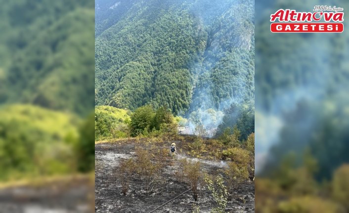 Kastamonu'da bir evde çıkarak ormanlık alana sıçrayan yangın söndürüldü