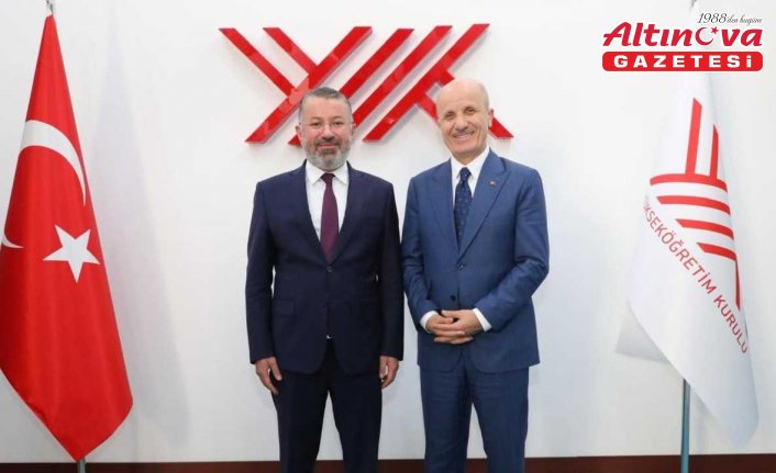 KBÜ Rektörü Kırışık'tan YÖK Başkanı Özvar'a ziyaret