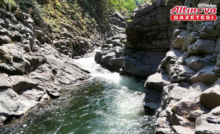 Ordu'daki Küpkaya Kanyonu'nda ziyaretçi yoğunluğu yaşanıyor