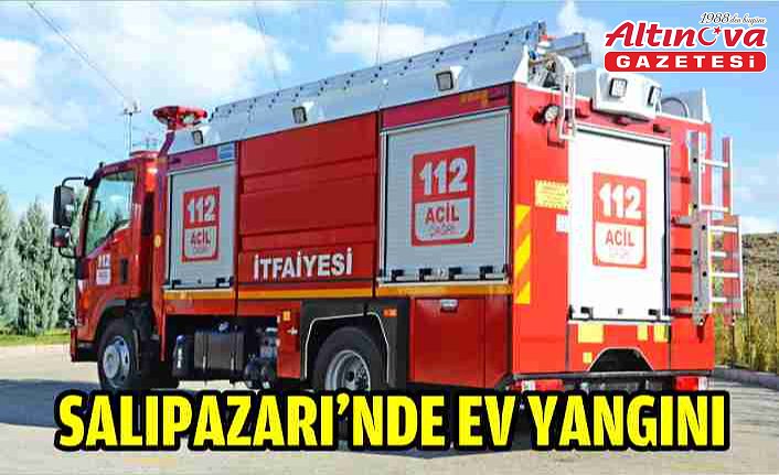 Salıpazarı'nde ev yangını