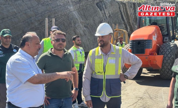 Salıpazarı İçme ve Sulama Barajı inşaatında çalışmalar sürüyor