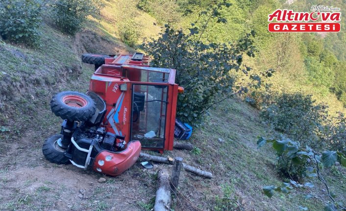 Salıpazarı'nda meydana gelen tarım aracı kazasında 1 kişi yaralandı