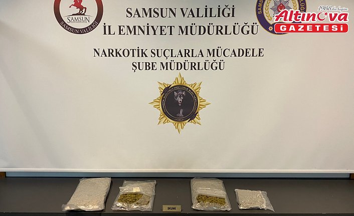 Samsun'da düzenlenen uyuşturucu operasyonunda 2 şüpheli yakalandı