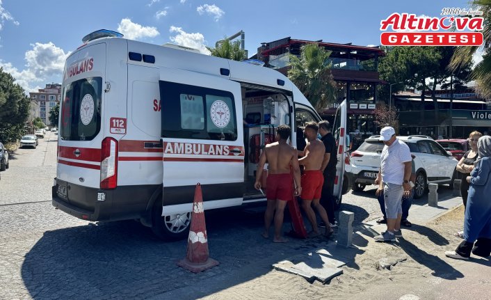 Samsun'da anne ve oğlu boğulma tehlikesi geçirdi