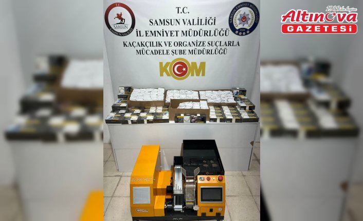 Samsun'da 48 bin makaron ele geçirildi