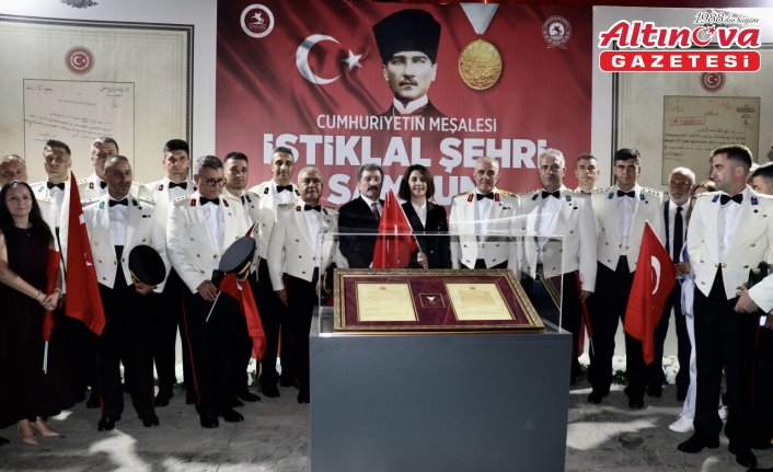 Samsun'da Büyük Zafer'in 103. yıl dönümü dolayısıyla resepsiyon düzenlendi