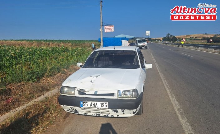 Samsun'da iki otomobil çarpıştı, 6 kişi yaralandı