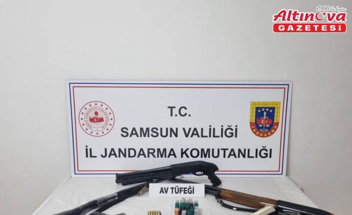 Samsun'da kaçak silah ticareti yapan zanlı yakalandı