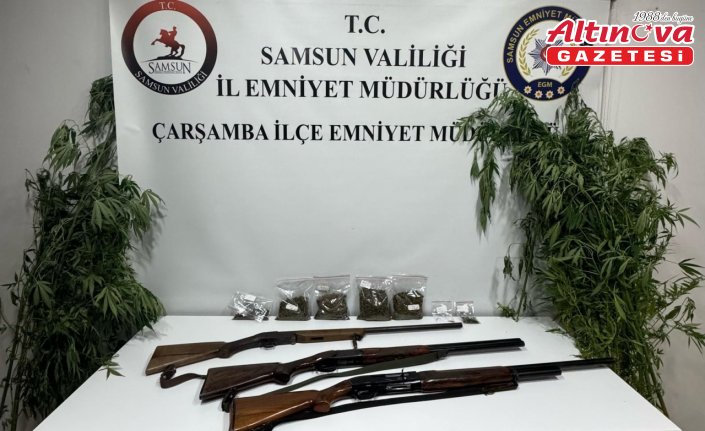 Samsun'da uyuşturucu ve silah operasyonlarında 2 zanlı yakalandı