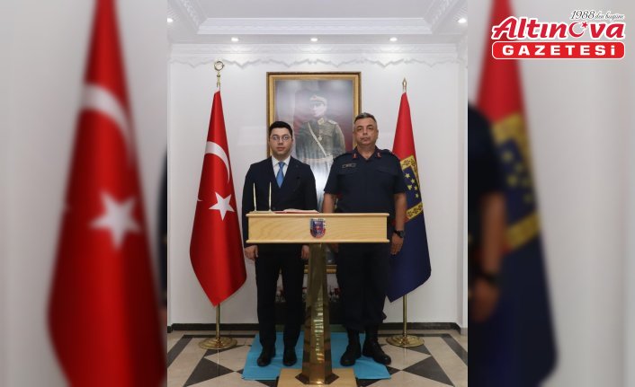 Almus Kaymakamı Çömen'den İl Jandarma Komutanı Çetin'e ziyaret