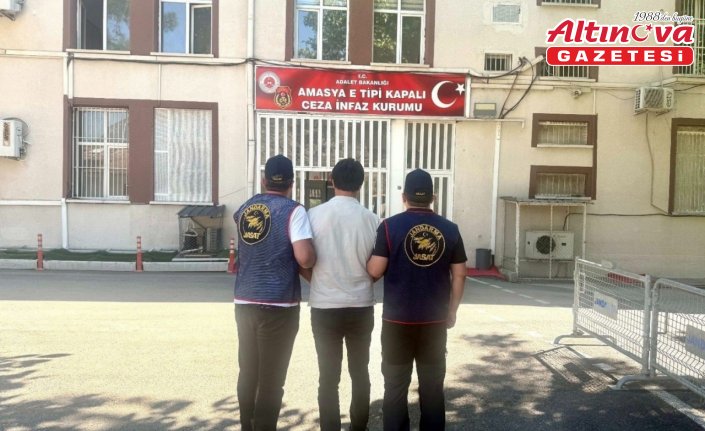 Amasya'da 10 yıl kesinleşmiş hapis cezası bulunan firari yakalandı