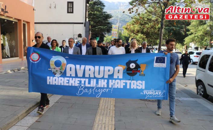 Amasya'da Avrupa Hareketlilik Haftası “sessiz yürüyüş“ ile başladı