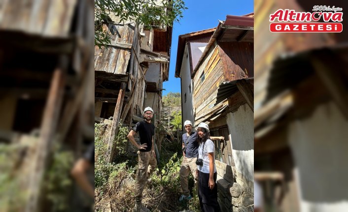 Avrupa Miras Gönüllüleri ekibi Mudurnu'da çalışma yürütüyor