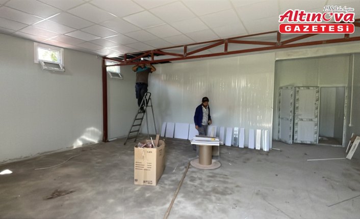 Bolu Atatürk Stadı'nda çalışmalar sürüyor