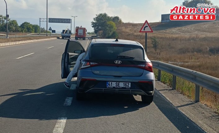Bolu'da iki otomobilin çarpıştığı kazada 1 kişi yaralandı
