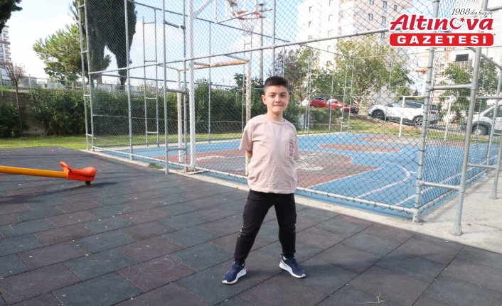 DMD hastası Yavuz Berkay'ın hayali Onuachu ile futbol oynamak