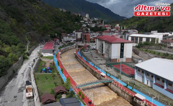 DSİ'nin taşkın kontrol yapıları Artvin'de hasarların önlenmesinde etkili oldu