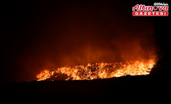 Giresun'da çöp toplama alanında çıkan yangın kontrol altına alındı