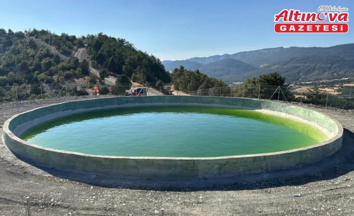 Göynük'te orman yangınlarına karşı yeni yangın havuzu yapıldı