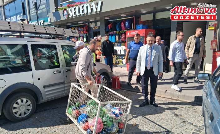 Havza'da yol ve kaldırım işgalleri denetlendi