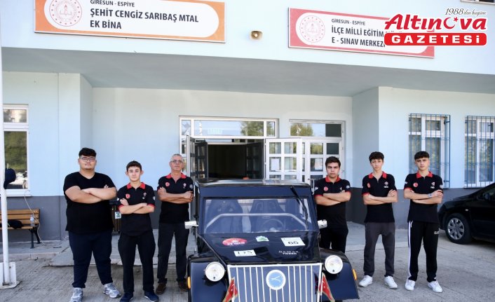 Liseliler “Çepni“ adlı elektrikli araçlarıyla yeni dereceler peşinde