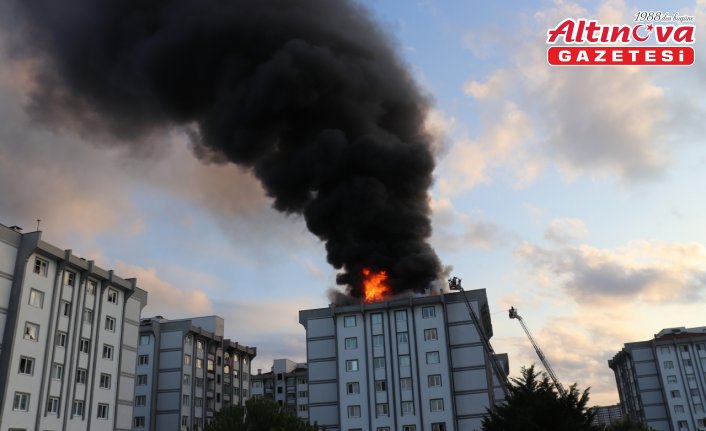 Ordu'da bir binanın çatısında çıkan yangın söndürüldü