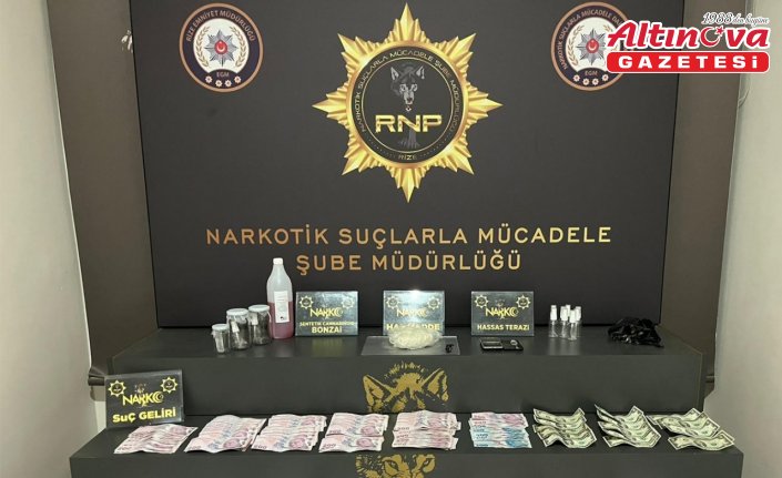Rize'de uyuşturucu operasyonunda yakalanan 10 şüpheli tutuklandı