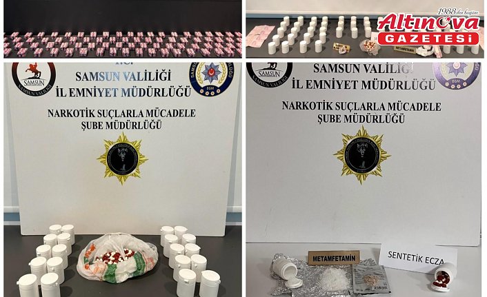 Samsun'da uyuşturucu operasyonunda 5 zanlı yakalandı