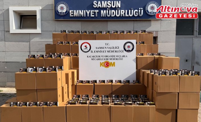 Samsun'da 3 milyon 780 bin makaron ele geçirildi
