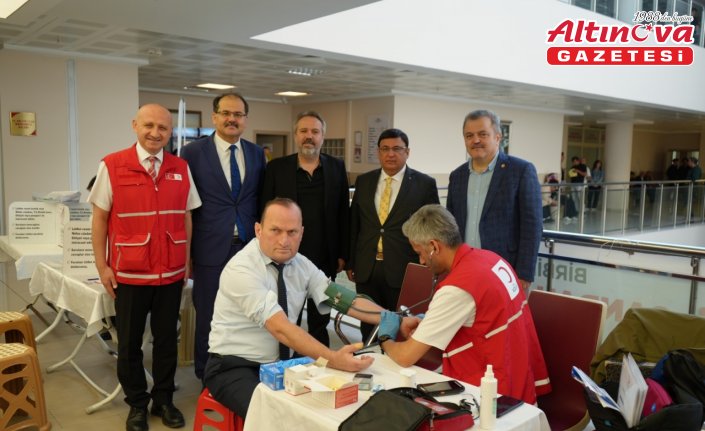 Samsun'da adliye personeli kan bağışında bulundu