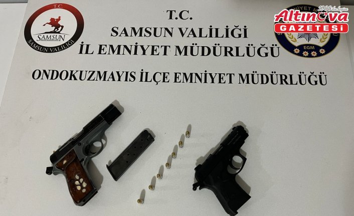 Samsun'da kavga sırasında havaya ateş eden şüpheli yakalandı