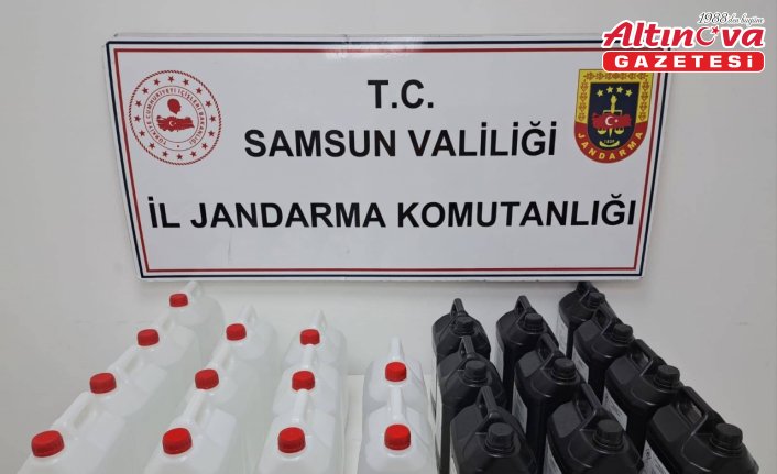 Samsun'da sahte içki operasyonunda 1 kişi yakalandı