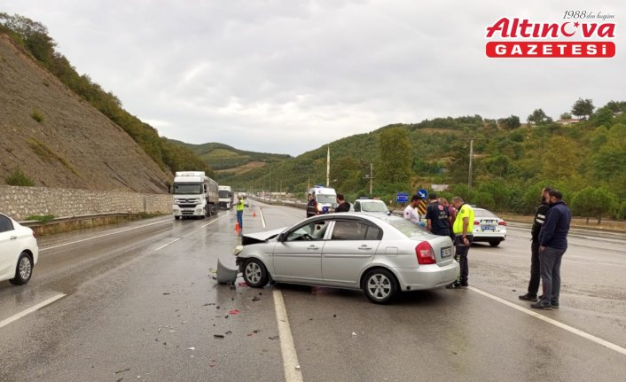Samsun'da trafik kazasında 2 kişi yaralandı