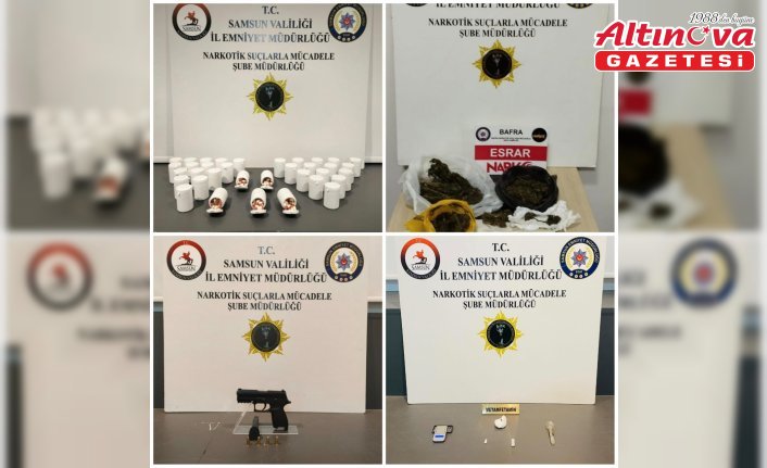 Samsun'da uyuşturucu operasyonunda 5 zanlı yakalandı