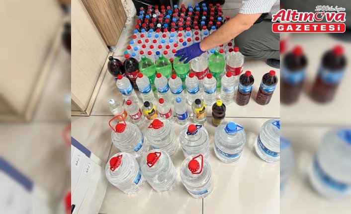 Tokat'ta 68 litre kaçak alkol ele geçirildi