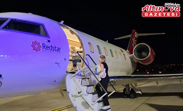 Tokat'ta ambulans uçak 4,5 aylık bebek için havalandı