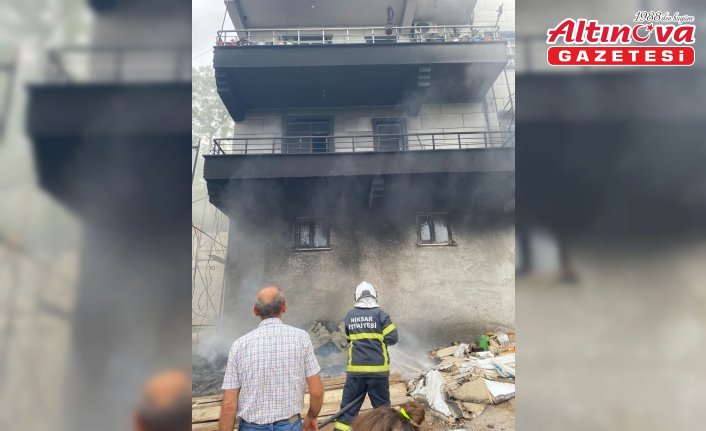 Tokat'ta çıkan yangında evde hasar oluştu