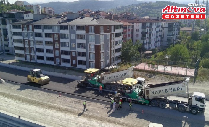 Türkeli'de sahil yolu çalışmaları devam ediyor